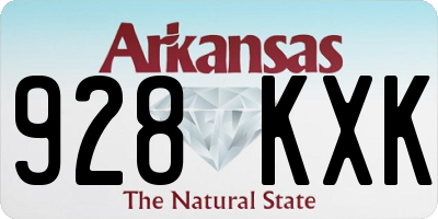 AR license plate 928KXK