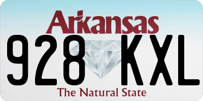 AR license plate 928KXL