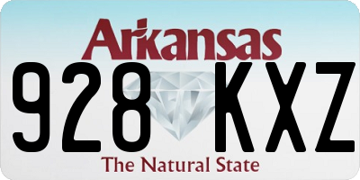 AR license plate 928KXZ