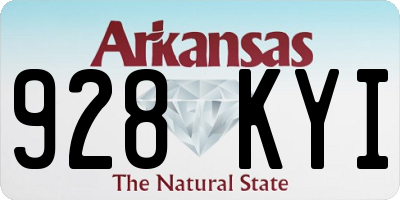 AR license plate 928KYI