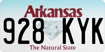 AR license plate 928KYK