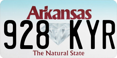 AR license plate 928KYR