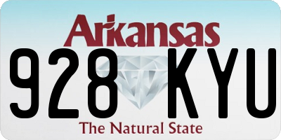 AR license plate 928KYU