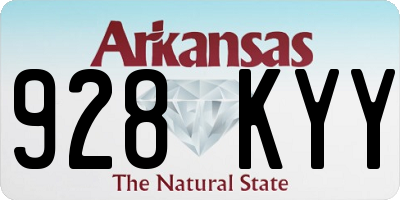 AR license plate 928KYY