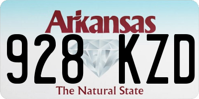 AR license plate 928KZD