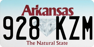 AR license plate 928KZM