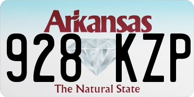 AR license plate 928KZP