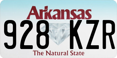 AR license plate 928KZR