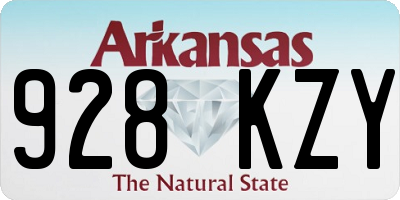 AR license plate 928KZY