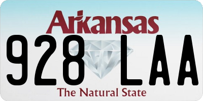 AR license plate 928LAA