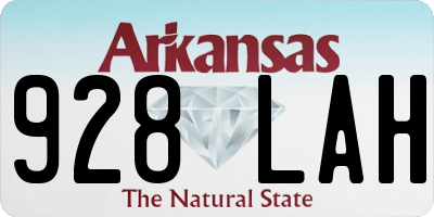 AR license plate 928LAH