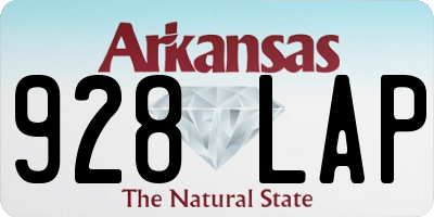 AR license plate 928LAP