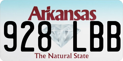 AR license plate 928LBB