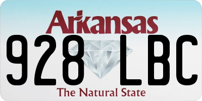 AR license plate 928LBC