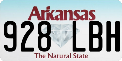 AR license plate 928LBH