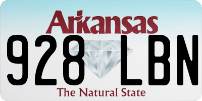 AR license plate 928LBN