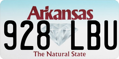 AR license plate 928LBU