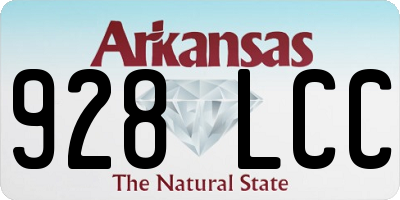 AR license plate 928LCC