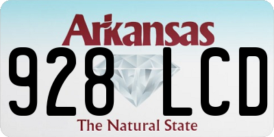 AR license plate 928LCD