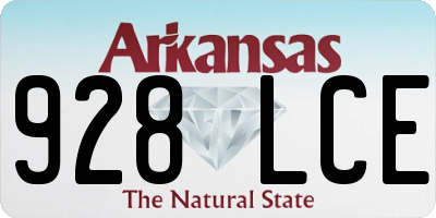 AR license plate 928LCE
