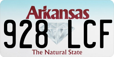 AR license plate 928LCF