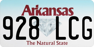 AR license plate 928LCG