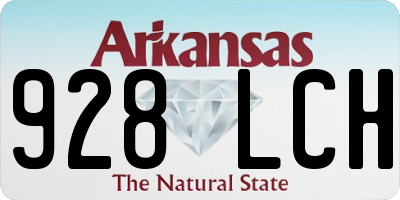 AR license plate 928LCH
