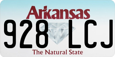 AR license plate 928LCJ