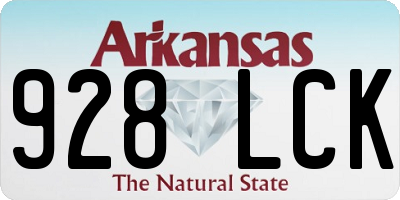 AR license plate 928LCK