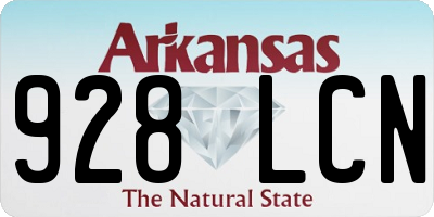 AR license plate 928LCN