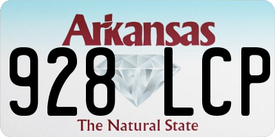 AR license plate 928LCP