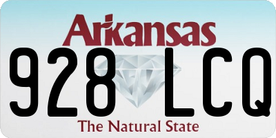 AR license plate 928LCQ