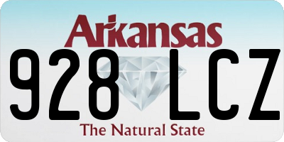 AR license plate 928LCZ