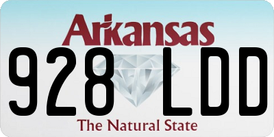 AR license plate 928LDD