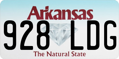 AR license plate 928LDG