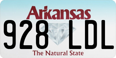 AR license plate 928LDL