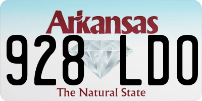AR license plate 928LDO