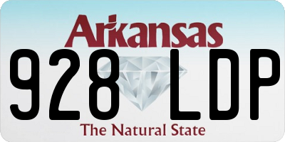 AR license plate 928LDP