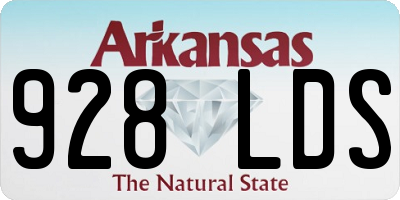 AR license plate 928LDS