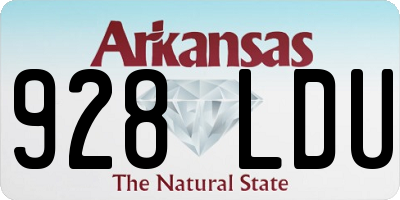 AR license plate 928LDU
