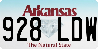 AR license plate 928LDW