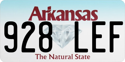 AR license plate 928LEF