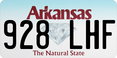 AR license plate 928LHF