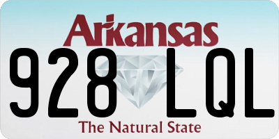 AR license plate 928LQL