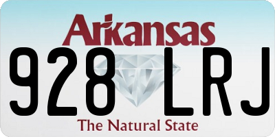 AR license plate 928LRJ