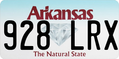 AR license plate 928LRX