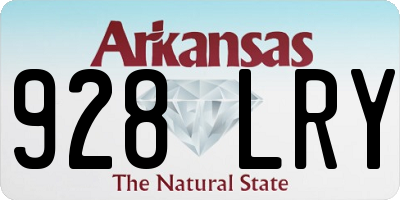 AR license plate 928LRY