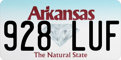 AR license plate 928LUF