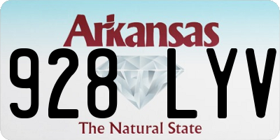 AR license plate 928LYV