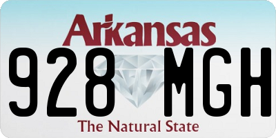 AR license plate 928MGH